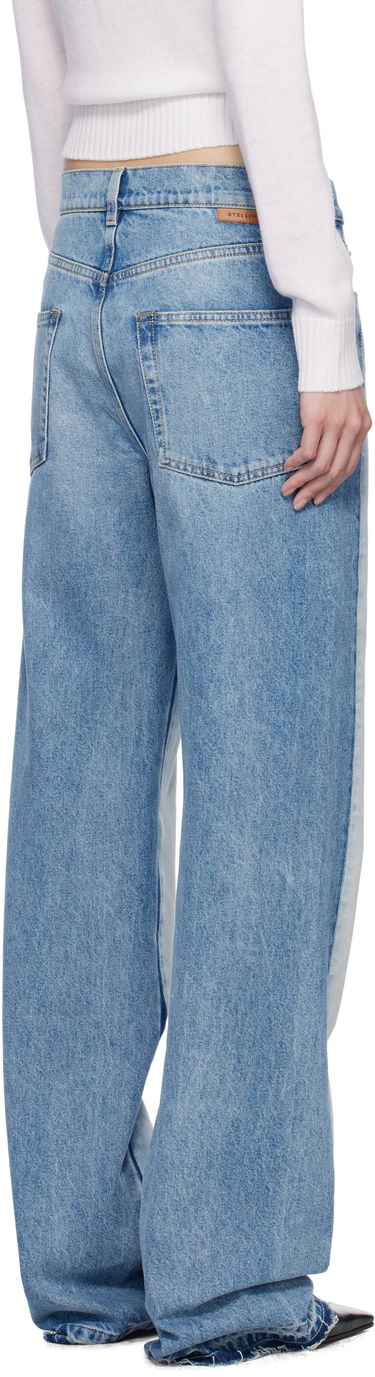 Džínsy Stella McCartney Stella McCartney Contrast Panel Straight Leg Jeans Modrá | 6D03393SQH10, 2