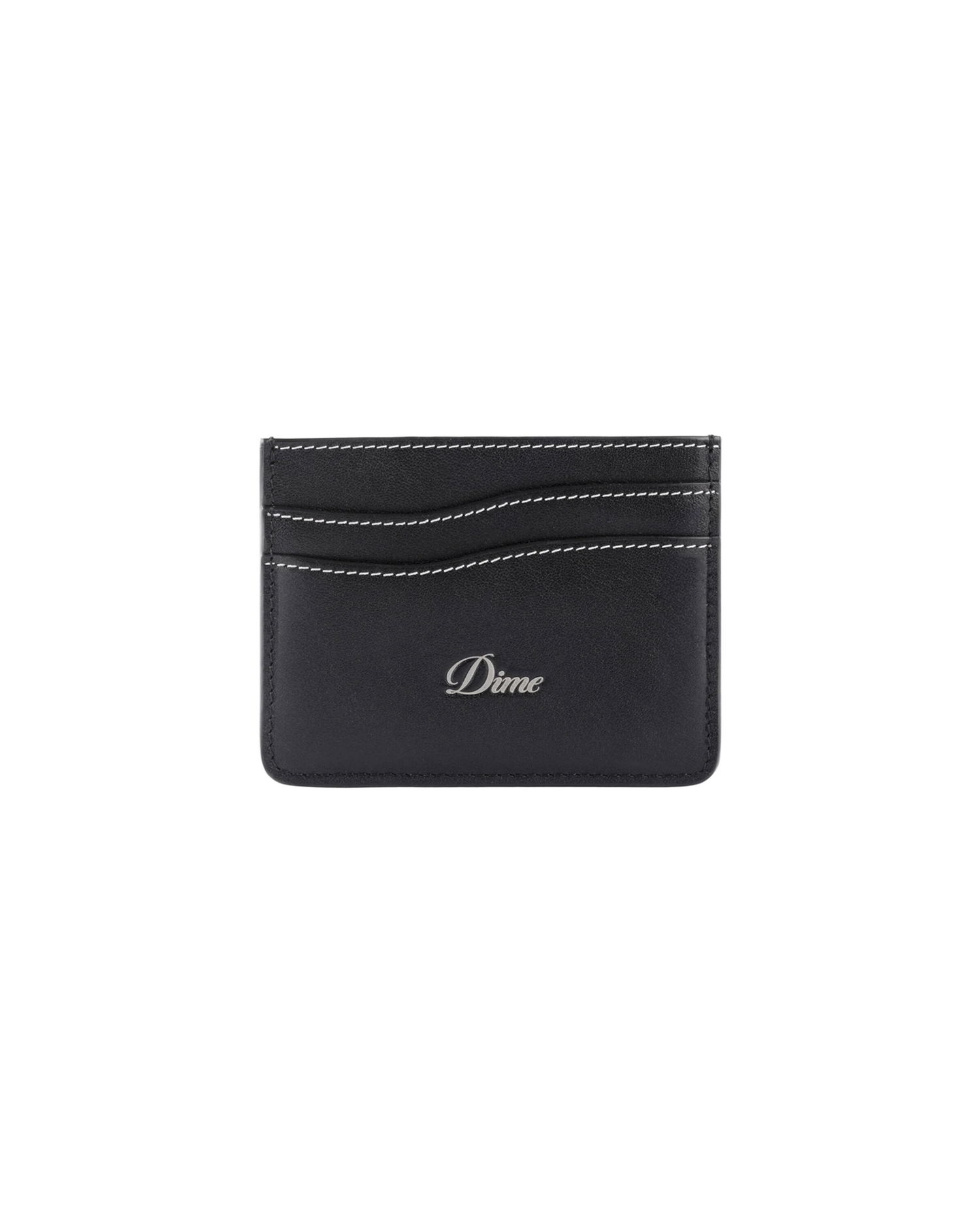 Peňaženka Dime Cursive Leather Cardholder Čierna | DIMEHO2432BLK, 0