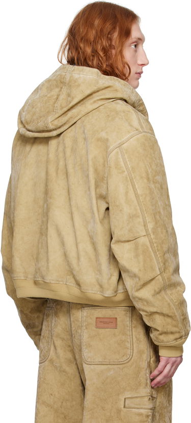 Bunda Alexander Wang Alexander Wang Faux-Suede Hooded Jacket Béžová | 6WC1252068, 2