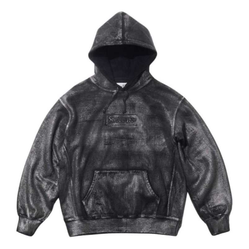 Mikina Supreme Foil Box Logo Hoodie Čierna | SUP-SS24-109, 0