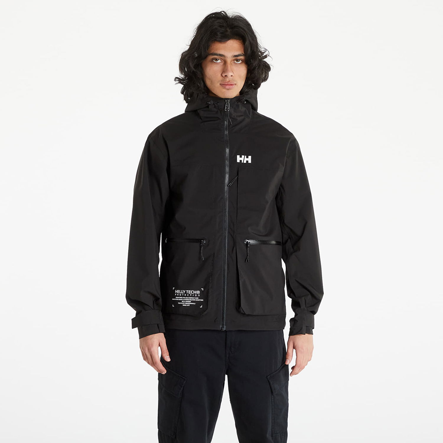 Vetrovka Helly Hansen Move Hooded Rain Jacket Čierna | 53757-990, 1