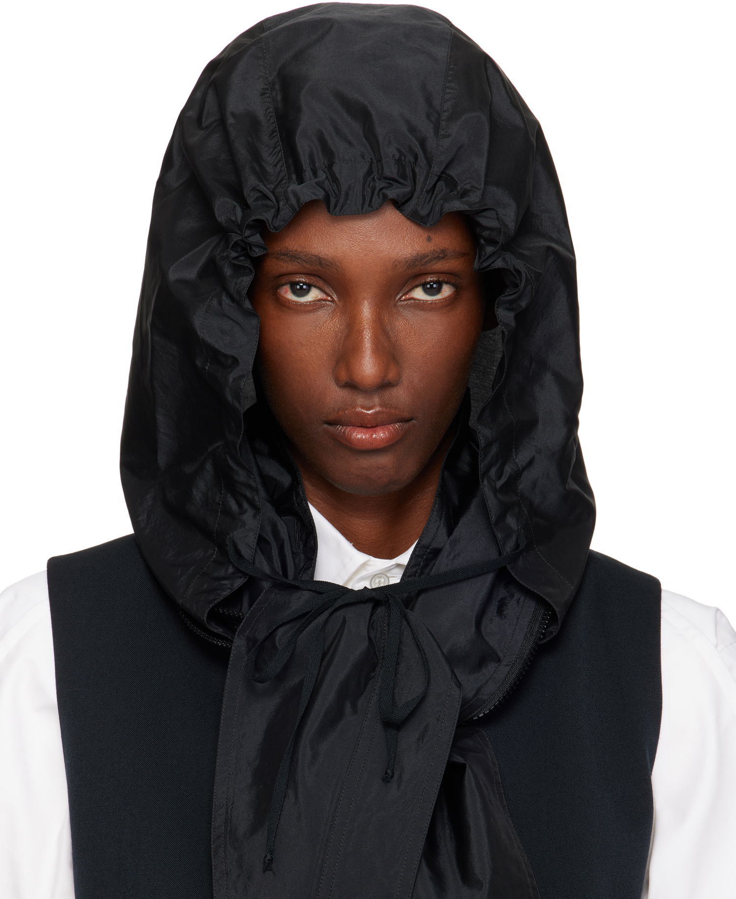 Šál Maison Margiela Maison Margiela Hooded Neck Scarf Čierna | S51TH0092 M35350, 0
