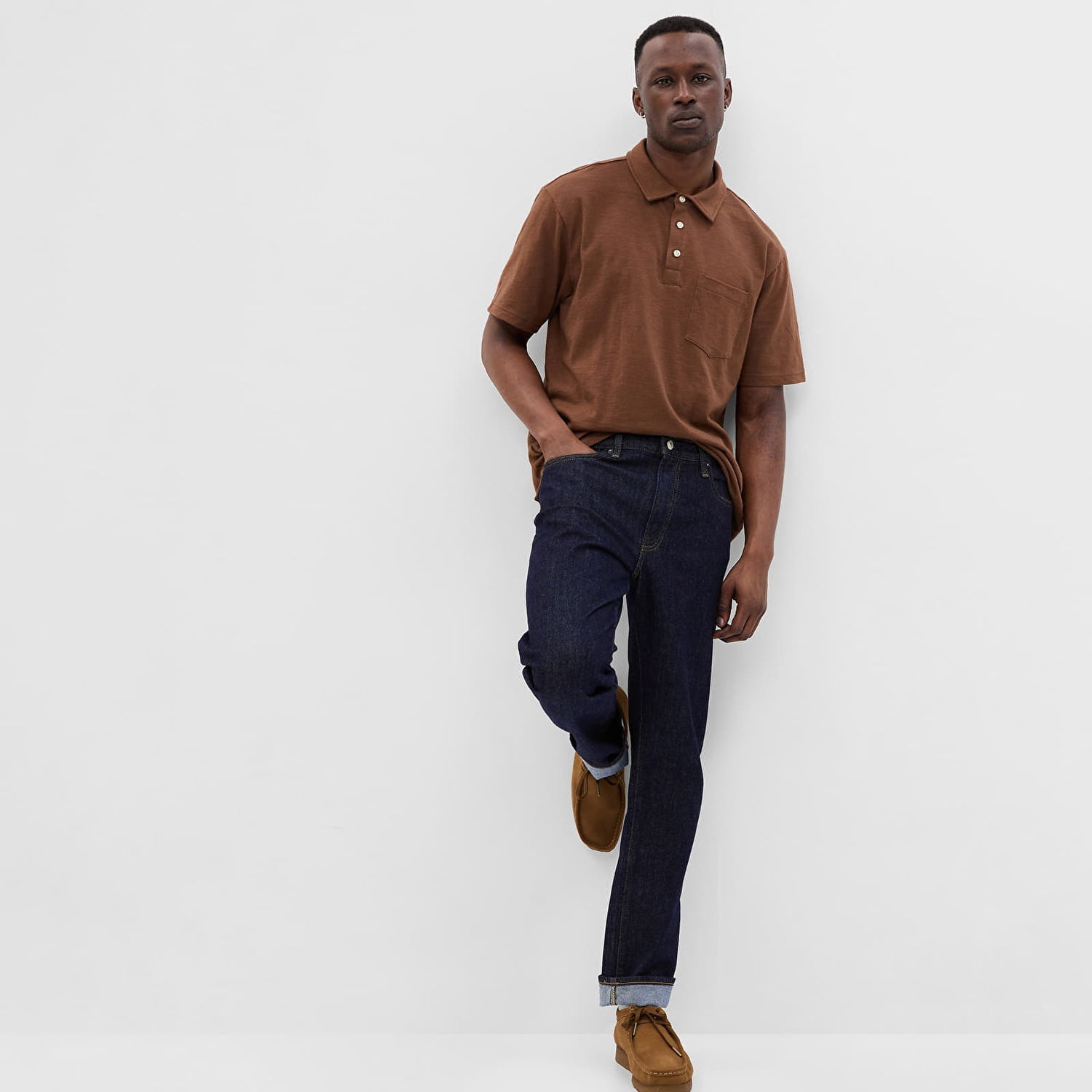 Džínsy GAP Denim Pants Straight Resin Rinse Čierna | 809092-00, 0
