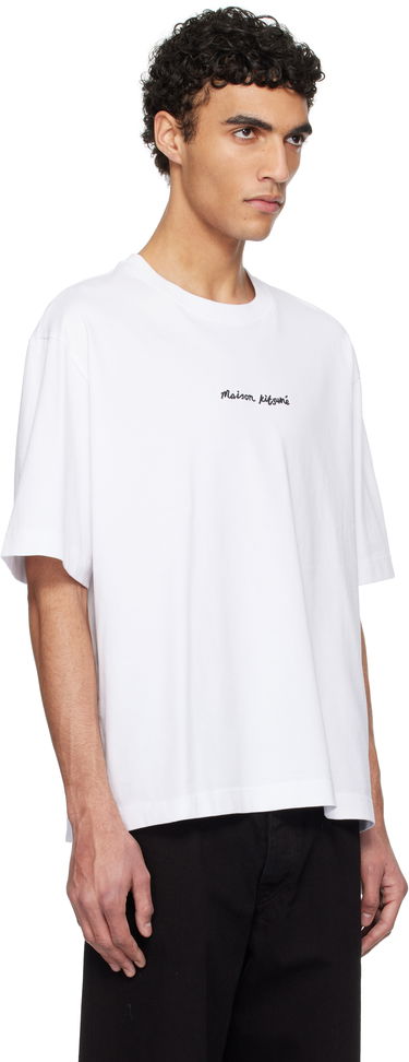 Tričko MAISON KITSUNÉ Maison Kitsuné Handwriting Oversize T-Shirt Čierna | OM00122KJ0119, 4