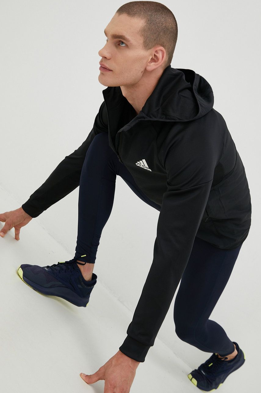 Mikina adidas Performance Training Full-Zip Hoodie Čierna | HA6366, 0