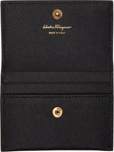 Peňaženka FERRAGAMO Salvatore Ferragamo Gancini Credit Card Holder Čierna | 779901, 2