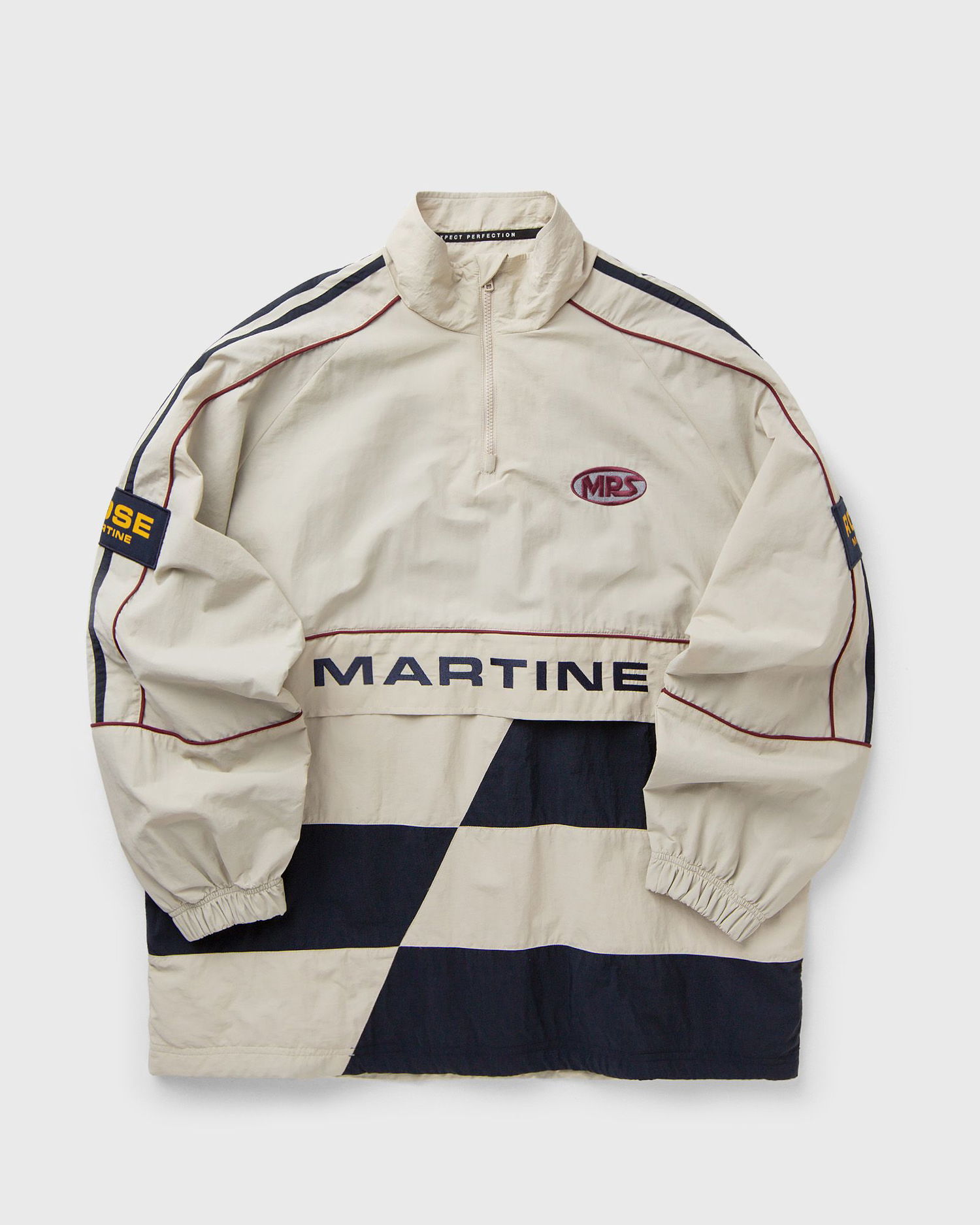 Vetrovka Martine Rose Martine Racing Stripe Checkerboard Half-Zip Pullover Rôznofarebný | 121WP01052-WHT, 0