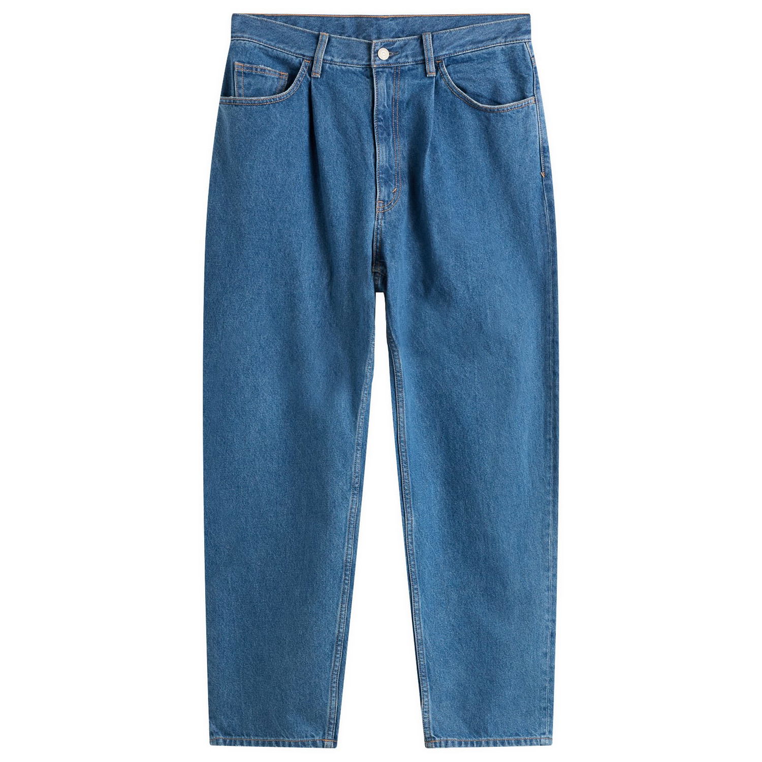 Džínsy BEAMS BEAMS Wide Tapered Denim Jeans, Size Small Modrá | 1121-1131-791-75, 0