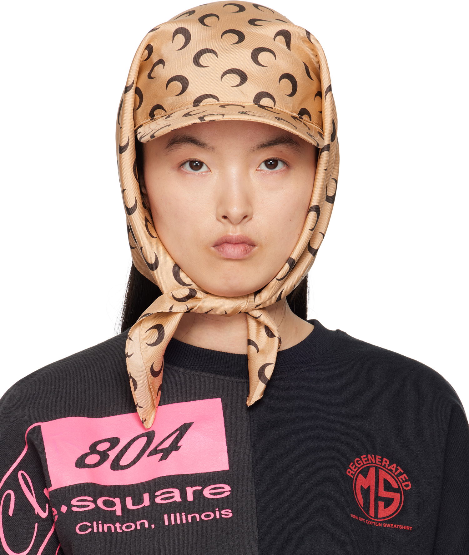 Mikina Marine Serre Marine Serre Silk Veiled Cap Čierna | UHG035A CWOV0043, 0