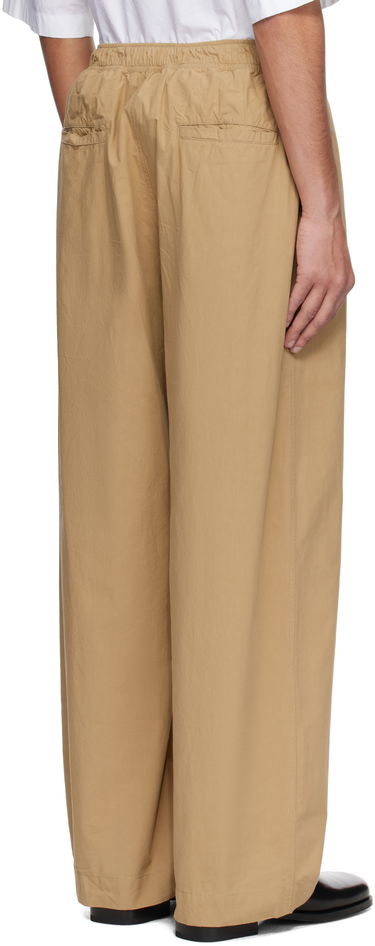 Nohavice Studio Nicholson Studio Nicholson Sonny Wide-Leg Trousers Béžová | SONNY SNM - 1311, 2