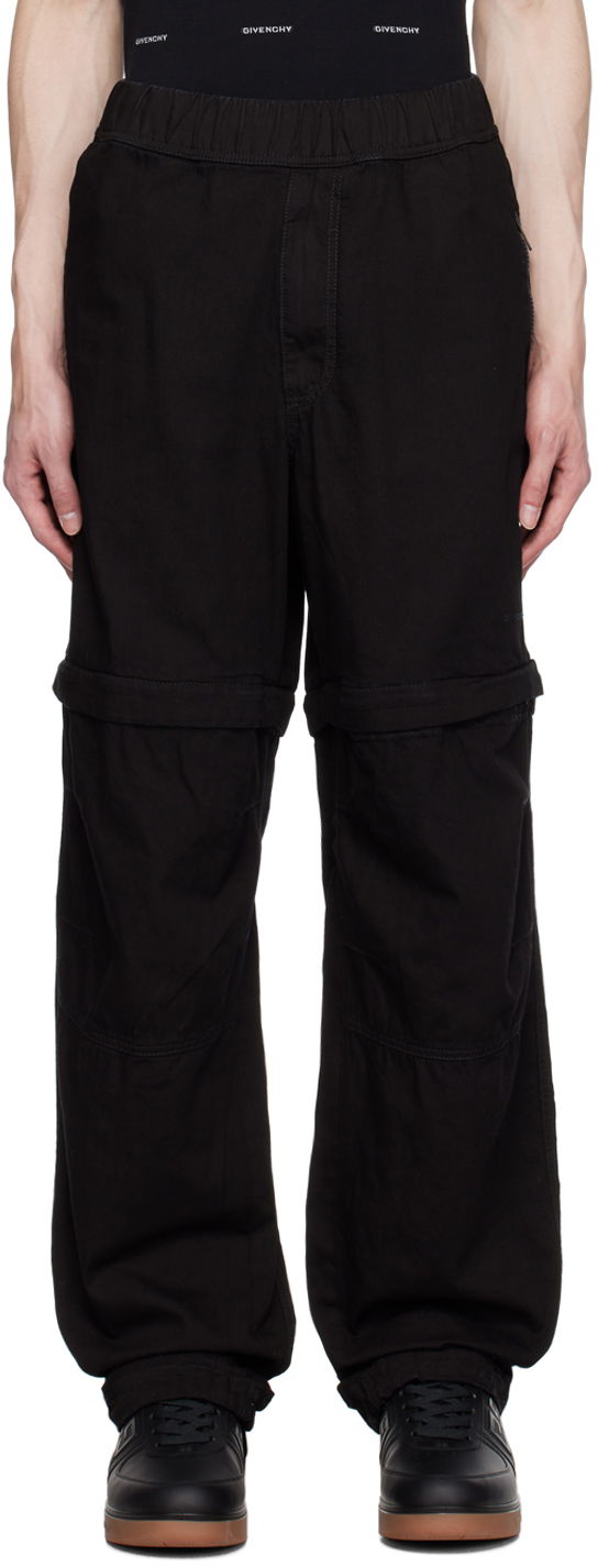 Nohavice Givenchy Givenchy Zip-Off Pants Čierna | BM51A250KK