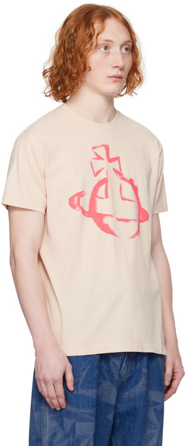 Tričko Vivienne Westwood Vivienne Westwood Stencil Orb Classic T-Shirt Béžová | 3G010033-J001M-, 1
