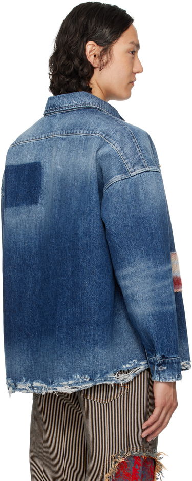 Košeľa Marni Marni Patched Denim Shirt Modrá | CUJU0061LX USCX01, 2