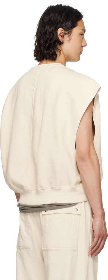 Sveter Rick Owens Rick Owens DRKSHDW Tatlin Jumbo Sleeveless Sweatshirt Béžová | DU01E3160 FN, 2