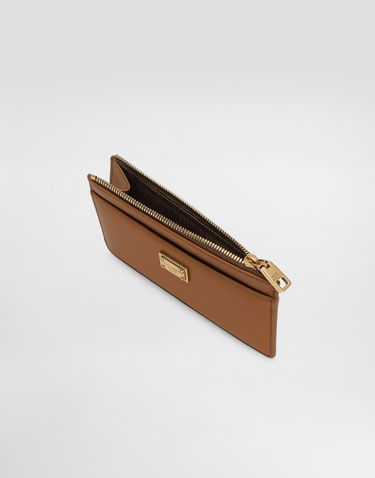 Peňaženka Dolce & Gabbana Dolce & Gabbana Plongé Calfskin Card Holder Hnedá | BI1261A9S258Z093, 3