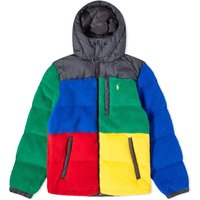 Colour Block Fleece Puffer Jacket