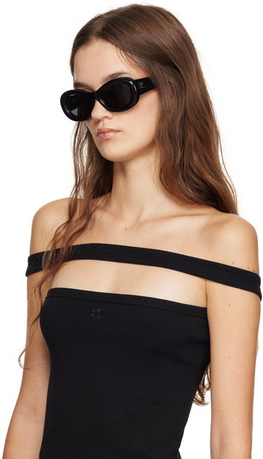 Slnečné okuliare Courrèges Oval Sunglasses Čierna | 322ALU003AC0006, 3