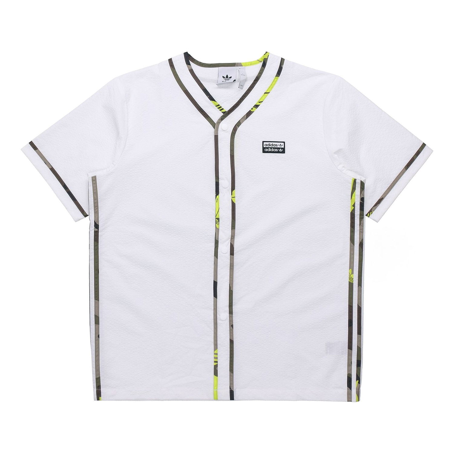 Košeľa adidas Originals Originals Short Sleeve Baseball Shirt Biela | GK5911, 0