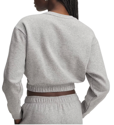 Mikina Under Armour Cropped Rival Fleece Piped Crew Sweatshirt Šedá | 6007035-011, 2