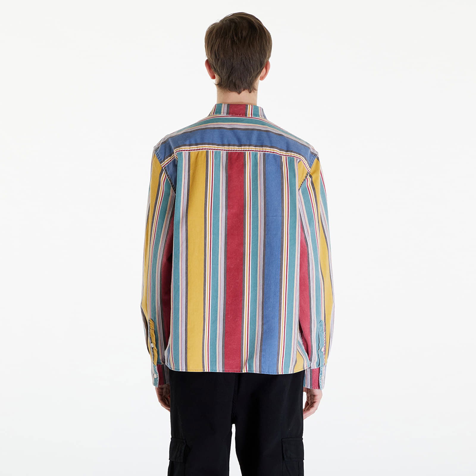 Go Multi-Stripe Ls Shirt Sage Rust Multi