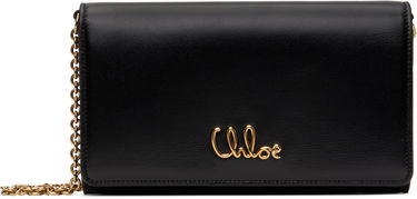 Peňaženka CHLOÉ Chloe Iconic Flap Wallet on Chain Čierna | CH25SP485O16, 0