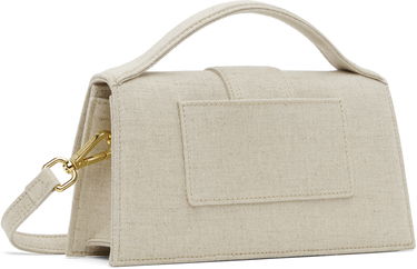 Taška cez rameno Jacquemus Les Classiques 'The large Bambino' Linen Top Handle Shoulder Bag Béžová | 22HBAW00007AW00094, 2