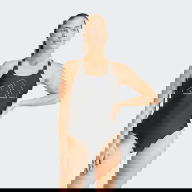Plavky adidas Performance Big Bars Swimsuit Čierna | IQ3982, 0