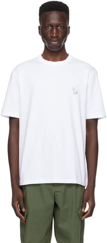 Tričko Paul Smith PS Paul Smith Zebra T-Shirt Biela | M2R-220X-M21816-01, 0