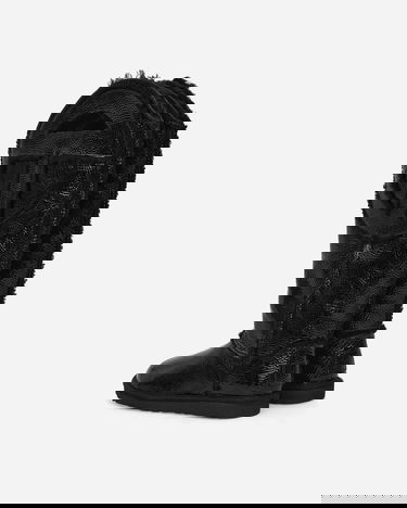 Tenisky a topánky UGG Telfar Logo Tall Crinkle Leather Boots Black Čierna | 1155871 BLK, 4
