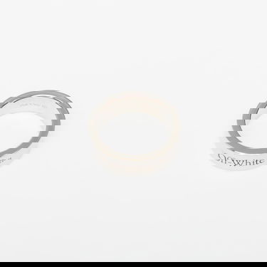 Prsteň Off-White Logo Ring Metalická | OMOC07AC99MET0017210, 2