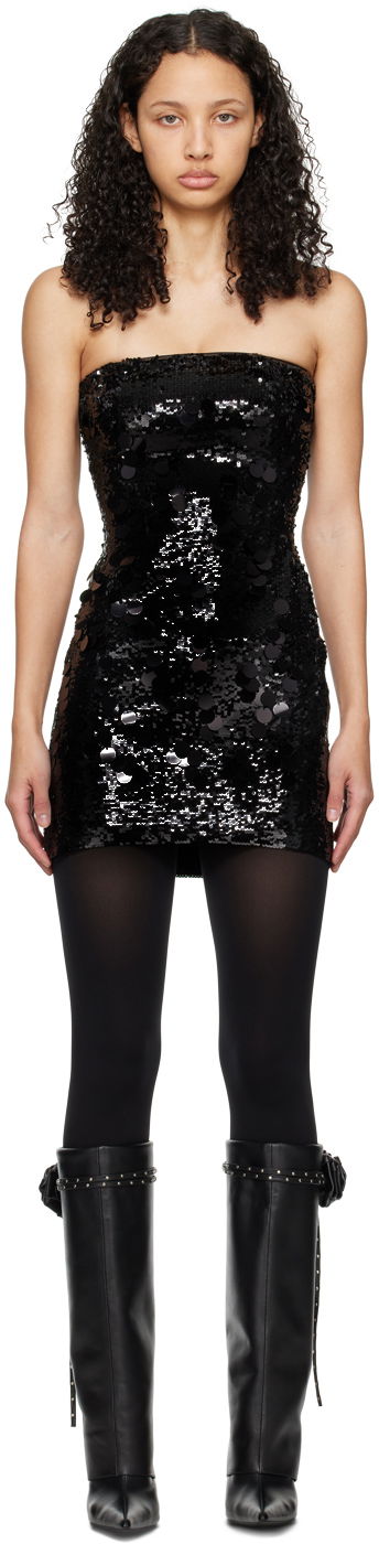 Šaty GUIZIO Guizio Sequin Mini Dress Čierna | R24409W020, 0