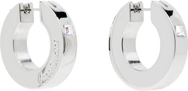 Náušnice Acne Studios Acne Studios Crystal Hoop Earrings Metalická | C50459-, 4
