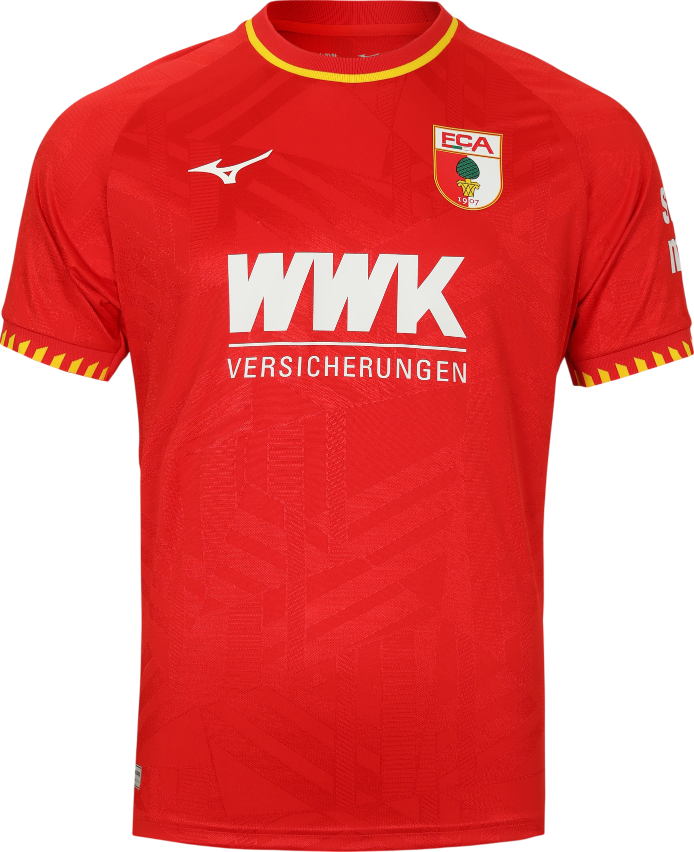 Dres Mizuno Mizuno FC Augsburg Away Jersey 2025/26 Červená | p2gacx11-52, 1
