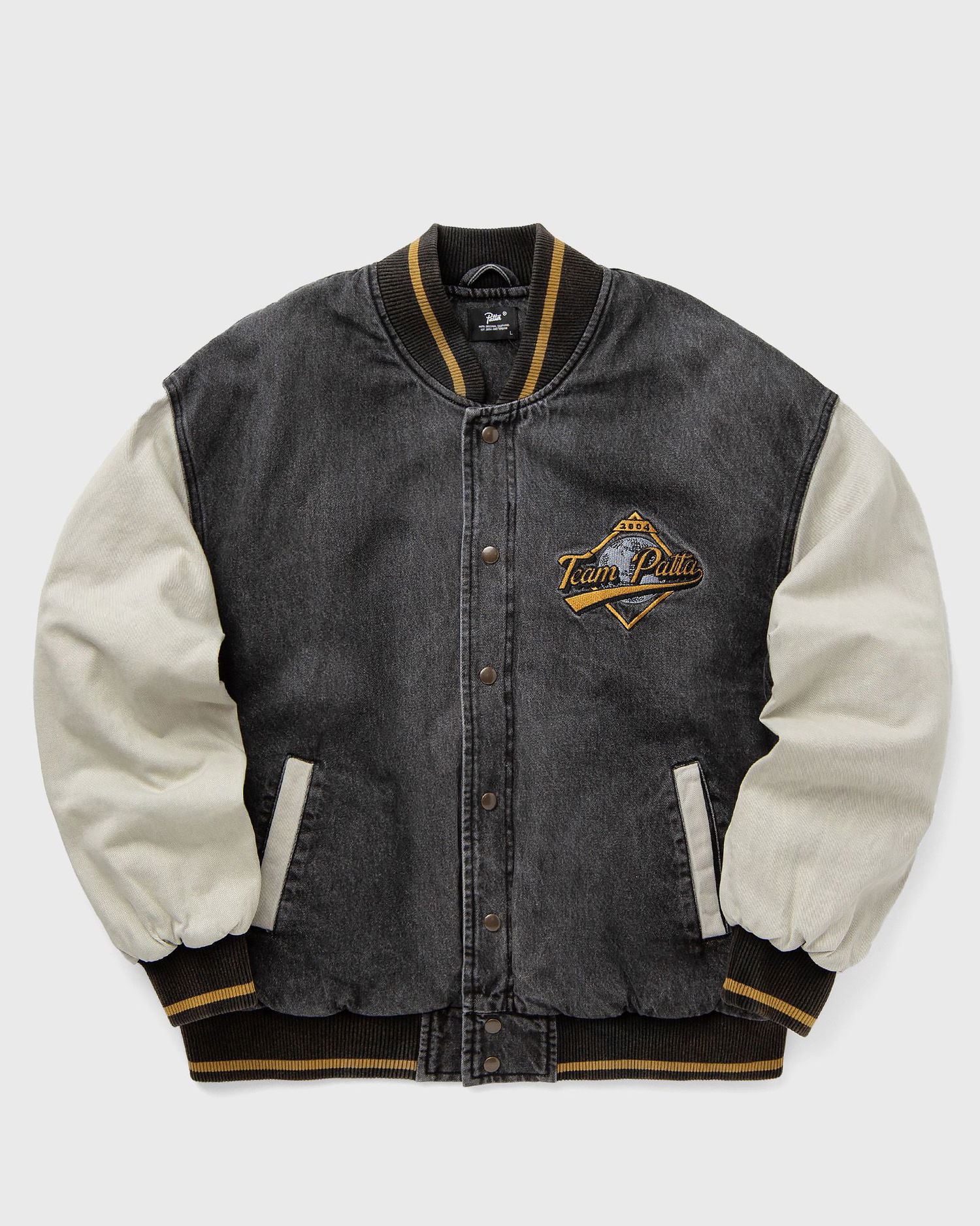 Bomber bunda Patta Homerun Denim Varsity Jacket Šedá | POC-AW24-4200-350-0001-001, 0