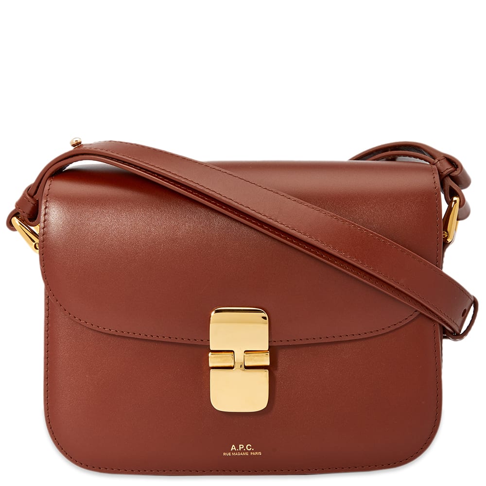 Taška cez rameno A.P.C. Small Grace Bag Hnedá | PXBMW-F61413-CAD, 0