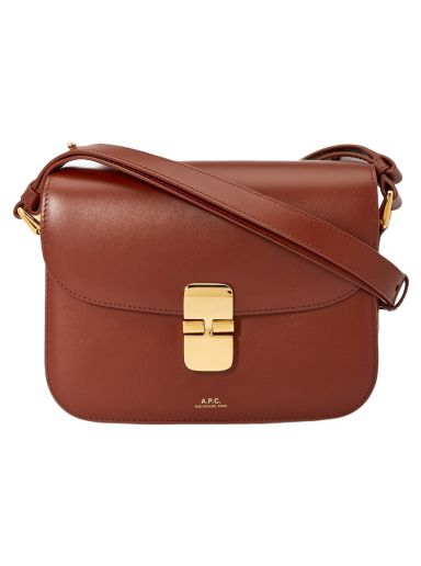 Taška cez rameno A.P.C. Small Grace Bag Hnedá | PXBMW-F61413-CAD