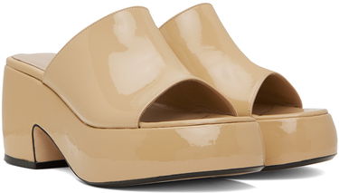 Doplnky BY FAR BY FAR Leroy Heeled Sandals Béžová | 23SSLERMKRFP, 3
