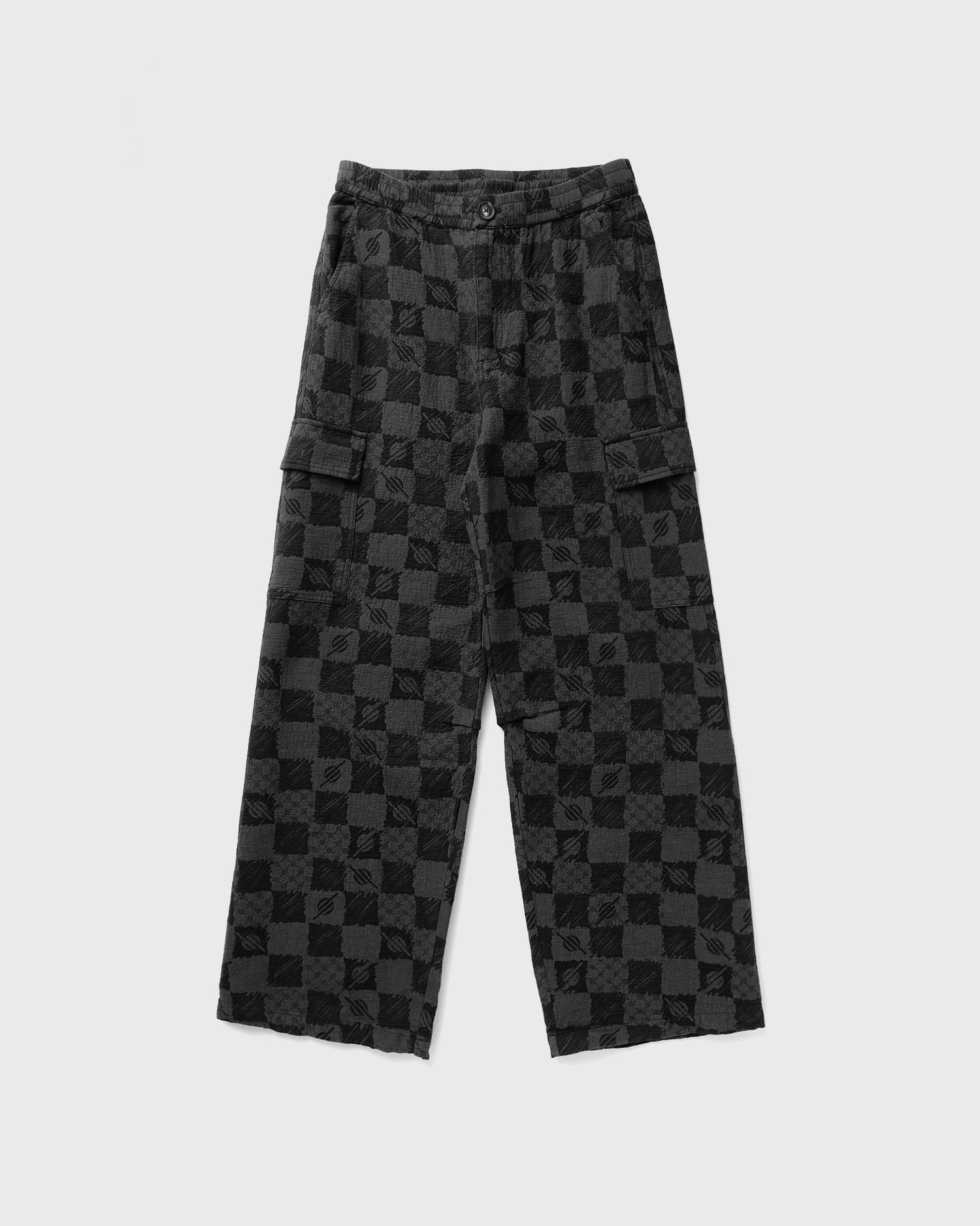 Cargo nohavice DAILY PAPER Black Checkerboard Cargo Pants Čierna | 2423060, 0