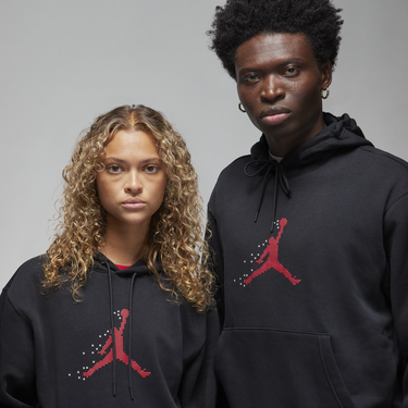 Mikina Jordan Essentials Holiday Fleece Pullover Hoodie Čierna | FD7465-010, 1