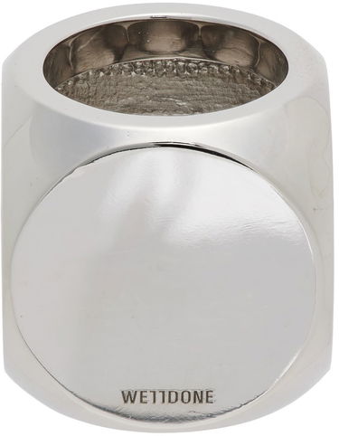 Prsteň We11done We11done Logo Dice Ring Metalická | WD-AJ1-22-704-U-WH, 3
