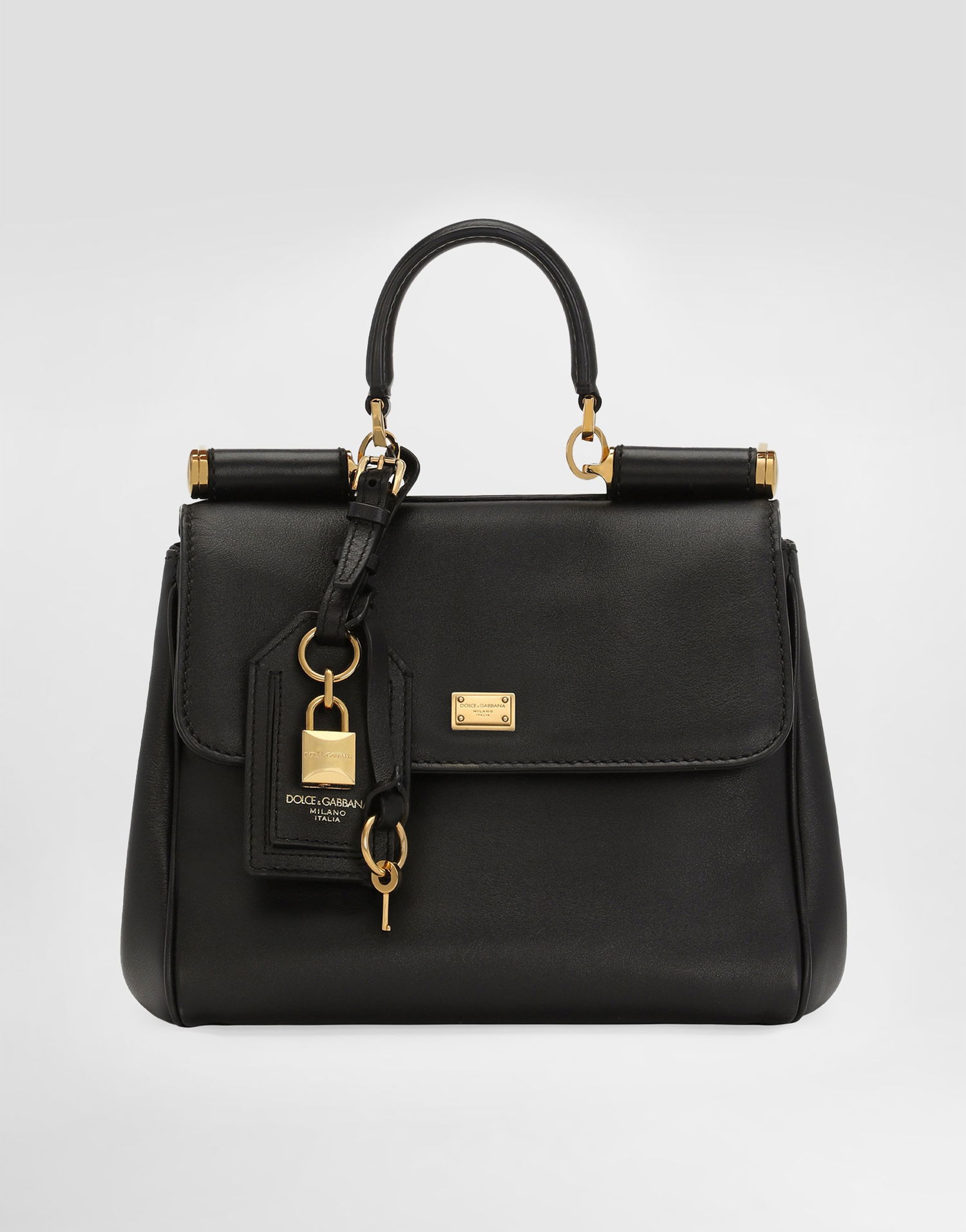 Kabelka Dolce & Gabbana Dolce & Gabbana My Sicily Plongé Calfskin Handbag Čierna | BB7781B732180999, 0