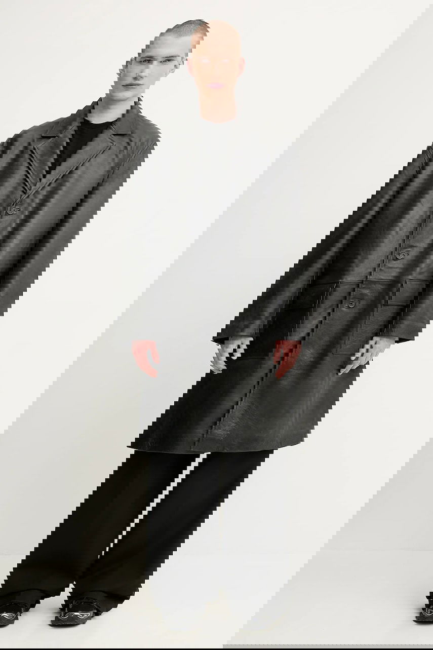 Kabáty 1017 ALYX 9SM 1017 ALYX 9SM Vintage Leather Coat Čierna | AAMOU0547LE01, 0