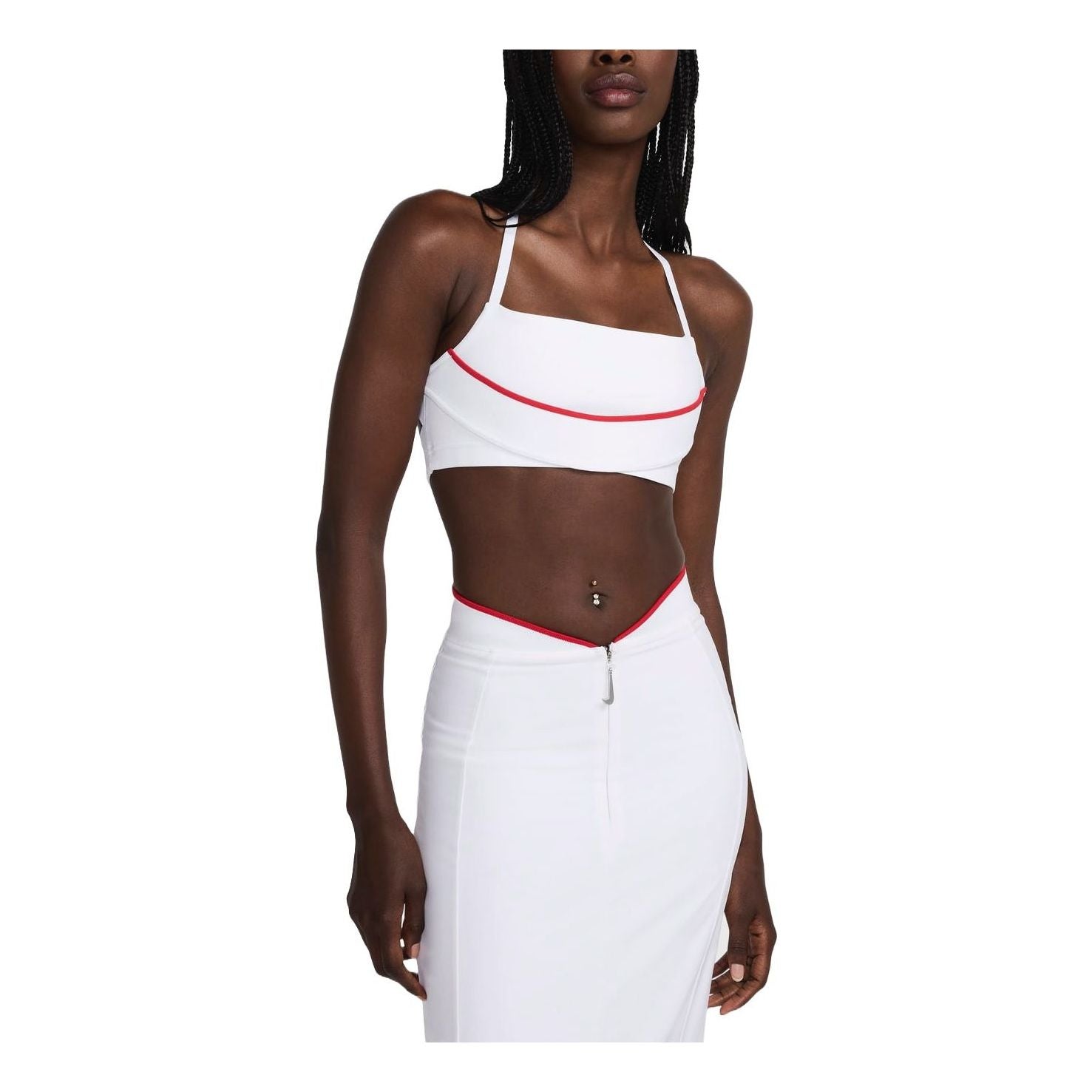 Sukňa Nike Sports Bra With Red Piping Biela | FV5679-100, 0