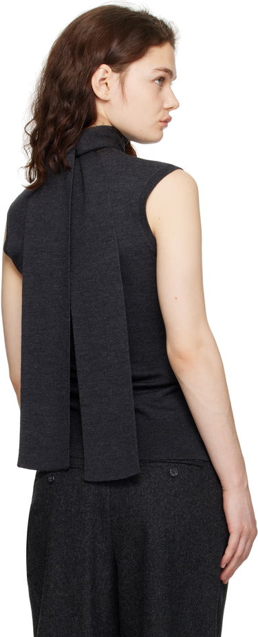 Sveter TOTEME TOTEME Sleeveless Turtleneck Knit Tank Top Šedá | 251-WRT4388-YA0133, 2