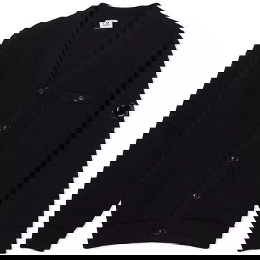 Sveter C.P. Company Lens Knit Cardigan Čierna | 16CMKN125A-006482A-999, 0