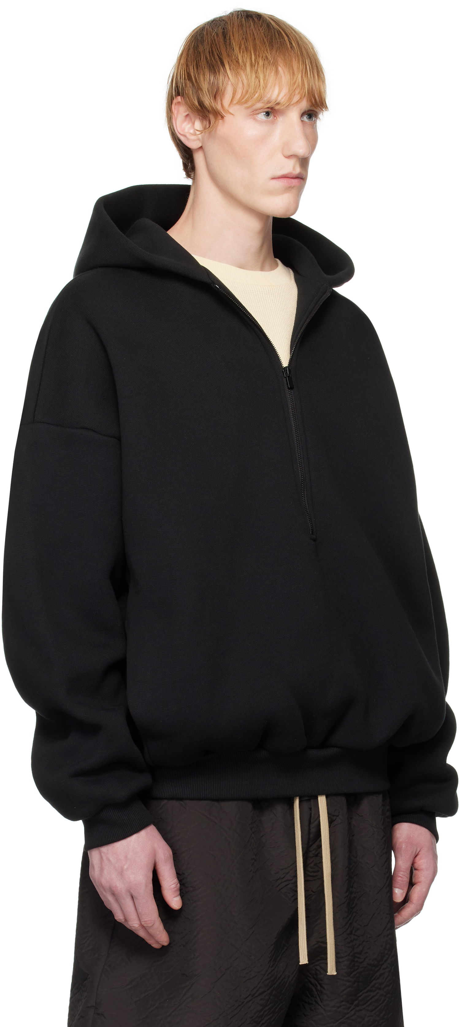Mikina Fear of God Fear of God Eternal Half Zip Hoodie Čierna | FGE250-51311FLC, 1