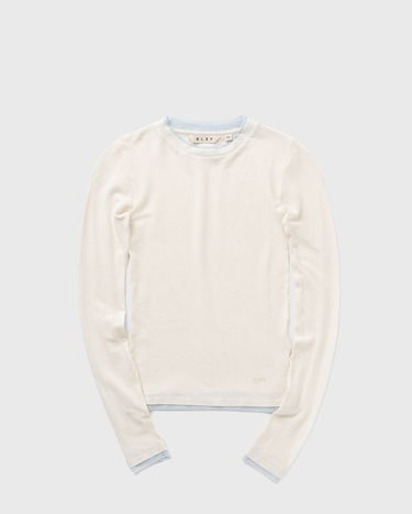 Tričko ØLÅF Olaf Retro Logo Double Layer Long Sleeve Top Biela | W200108-OFF-WHITE, 0