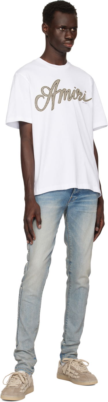 Tričko AMIRI Amiri Script T-Shirt Biela | AMJYTE1193, 3