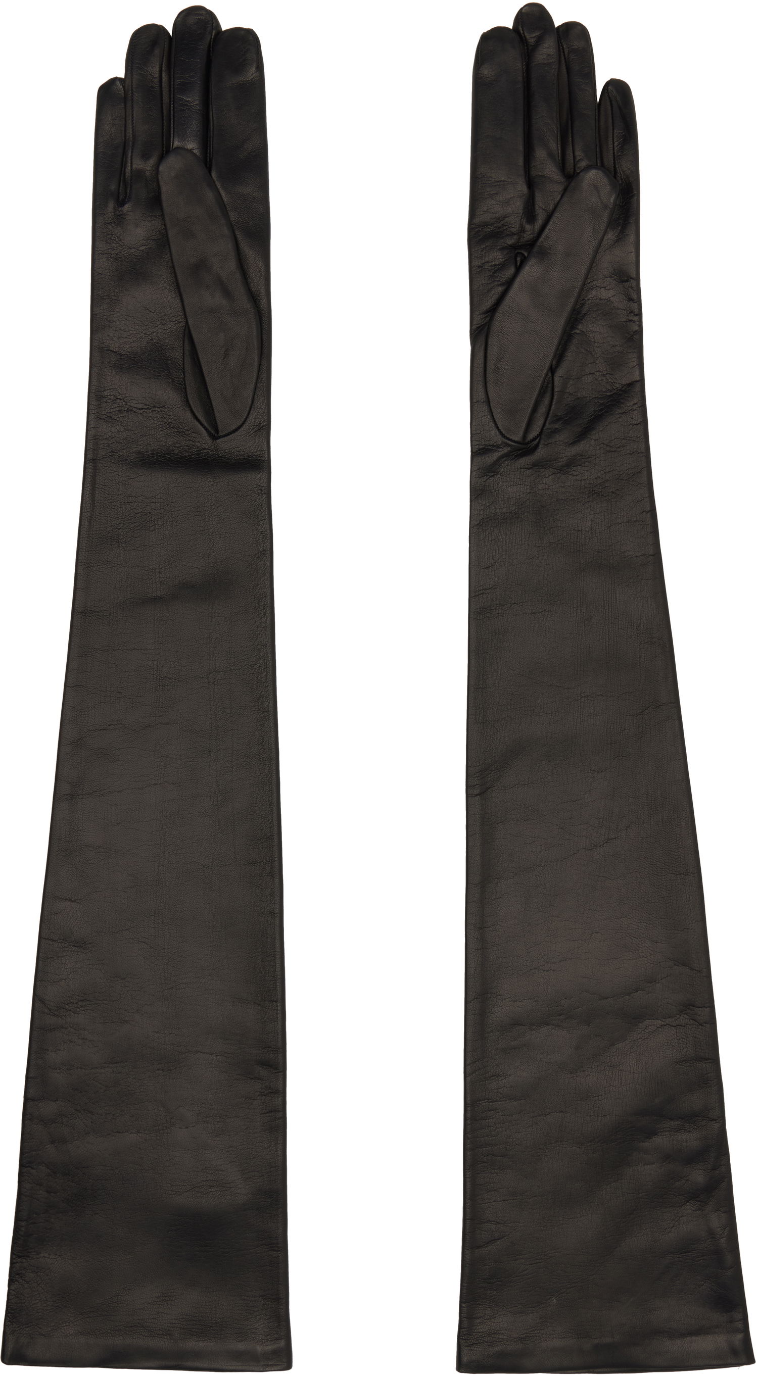 Rukavice Givenchy Long Leather Gloves Čierna | BGZ04KG054001, 1