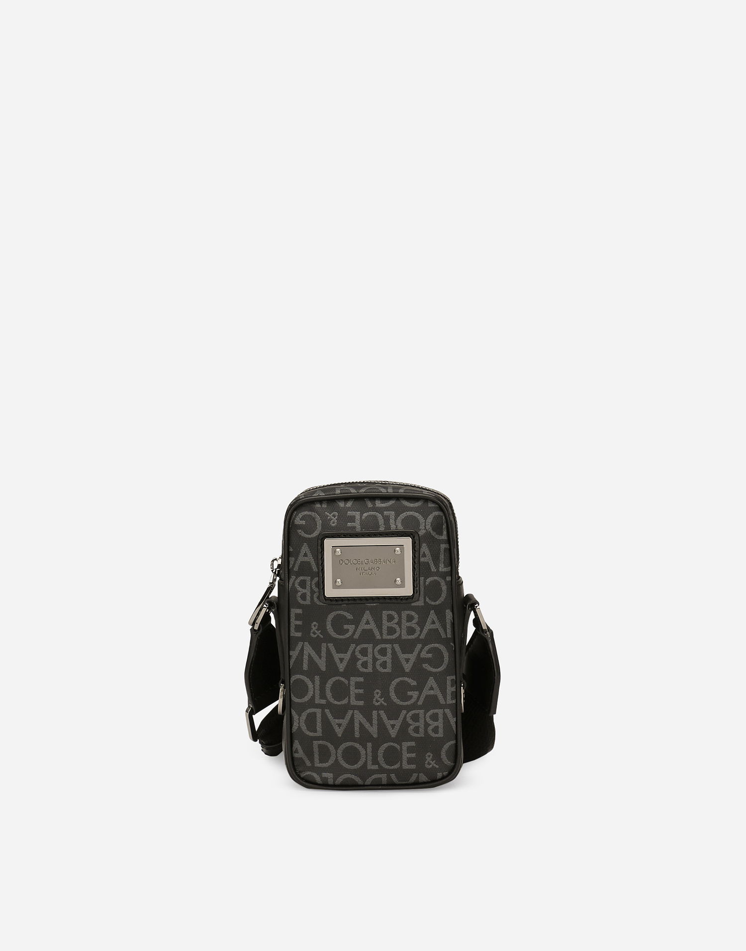 Ľadvinka Dolce & Gabbana Dolce & Gabbana Coated Jacquard Crossbody Bag Čierna | BM2041AJ7058B969, 0